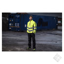 Fleecejakke i synlighet Piteå KL. 3, safety gul