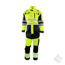 Kjeledress i synlighet KL. 3, safety gul/sort