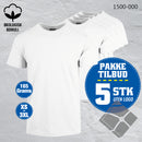 YOU t-skjorter - 5-pack, hvit