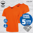 YOU t-skjorter - 5-pack, orange