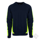 Pro t-skjorte lang arm - Scranton, marine/safety gul