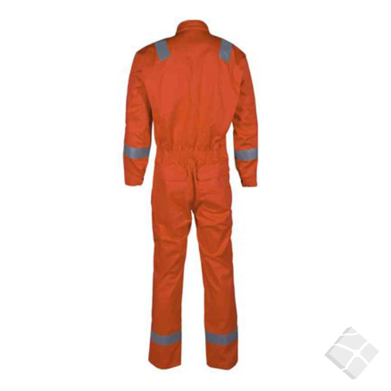 Kjeledress Offshore med knapper, safety orange