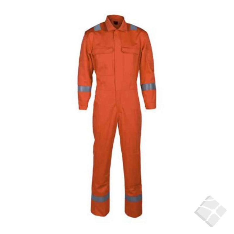 Kjeledress Offshore med knapper, safety orange