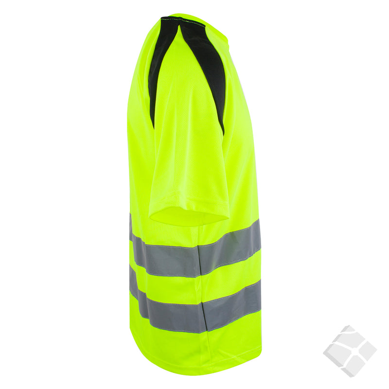 Synlighet t-skjorte Karlstad KL. 2, safety gul