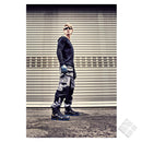 Håndverkerbukser med stretchpartier, grå