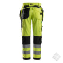 FlexiWork bukse HL - HighVis.KL2, safetygul