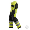 FlexiWork bukse HL - HighVis.KL2, safetygul