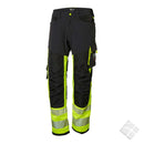ICU arbeidsbukse 4veis stretch KL1, safety gul/grå