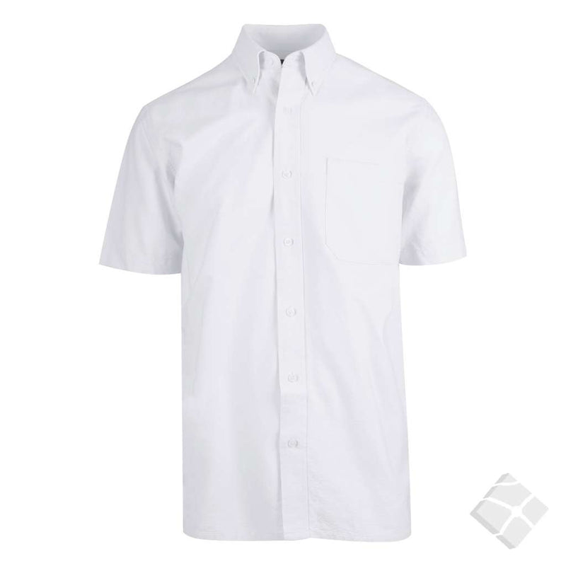 Oxford skjorte kort arm, hvit