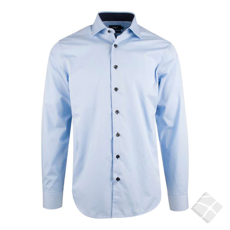 Business skjorte - Vercelli, lys blå