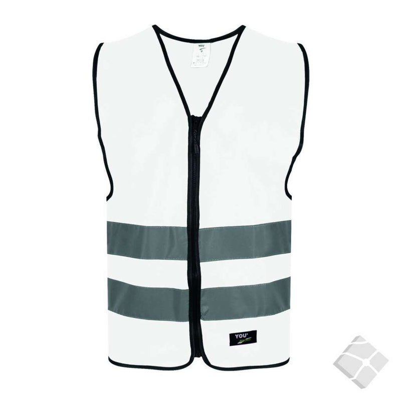 Trenings/refleksvest Flen, hvit