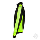 Genser med Zip - PRO serie, sort/safety gul