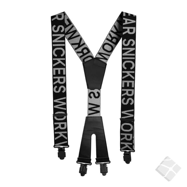 Elastiske bukseseler med logo, sort/grå
