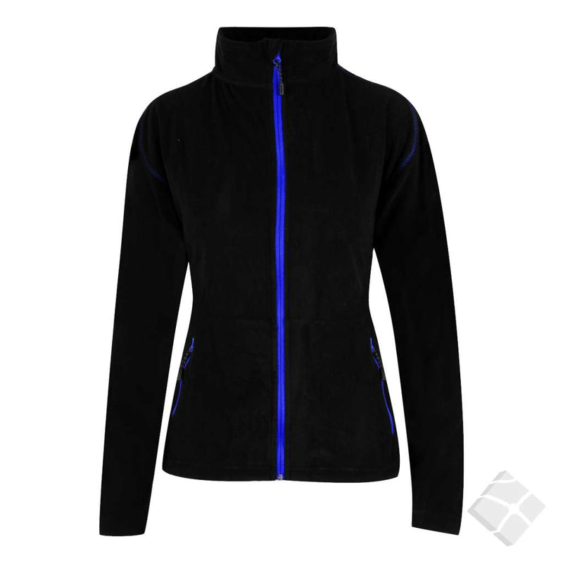 Microfleece jakke til dame Rondane, sort/kornblå