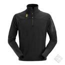Snickers Microfleece genser, sort