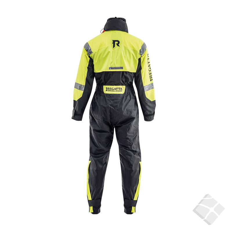 Sportline 954 flytedress 50N JR, sort/safety gul