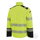 Softshelljakke i synlighet 3-lags KL.3, safety gul
