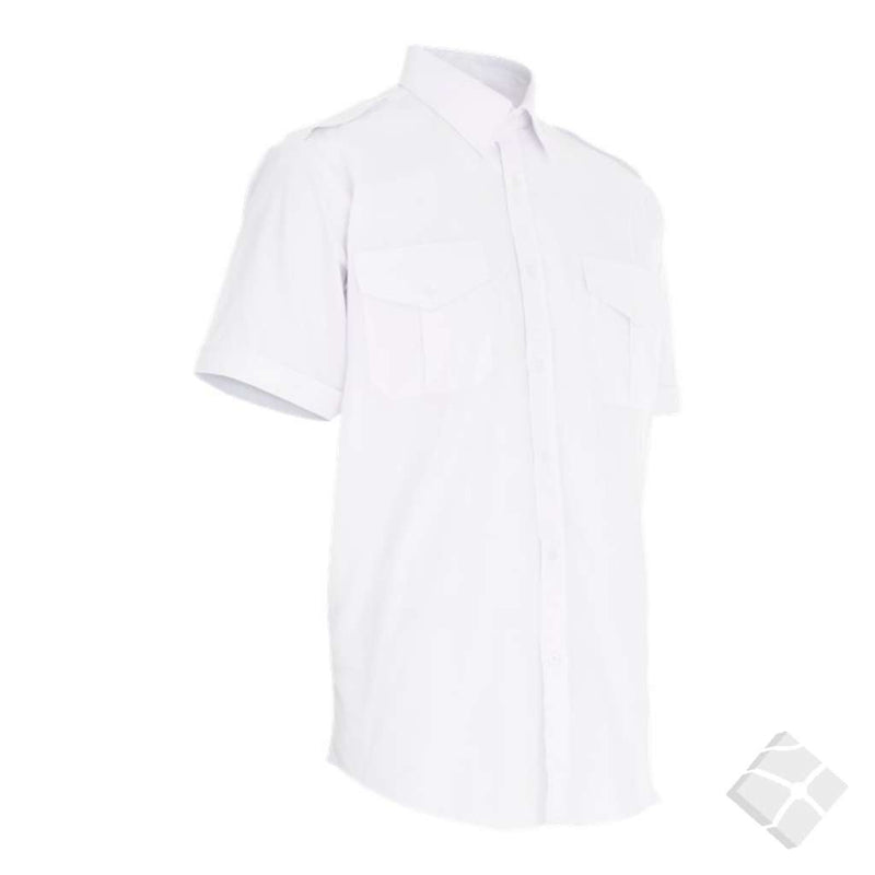 Uniform Skjorte, klassisk kort.arm, hvit