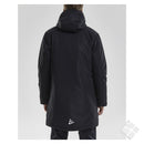 Vattert parkas, sort