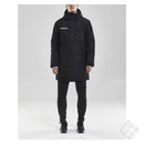 Vattert parkas, sort