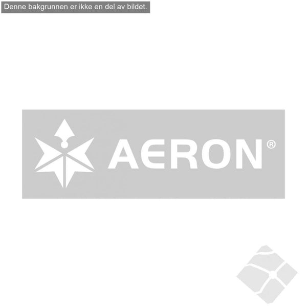 Aeron logo, hvit