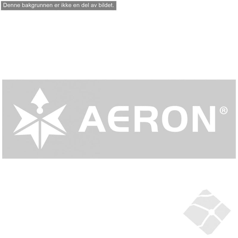 Aeron, rygglogo vannrett, hvit