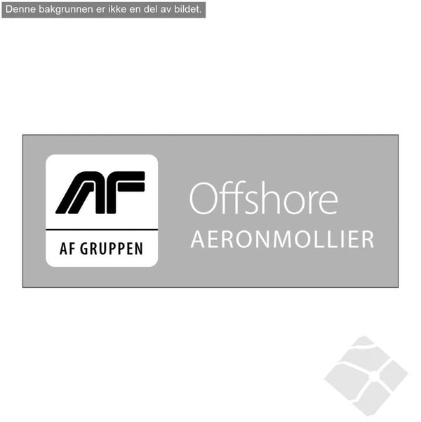 AeronMollier bryst logo, hvit