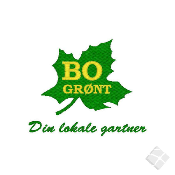 BO GRØNT broderingslogo