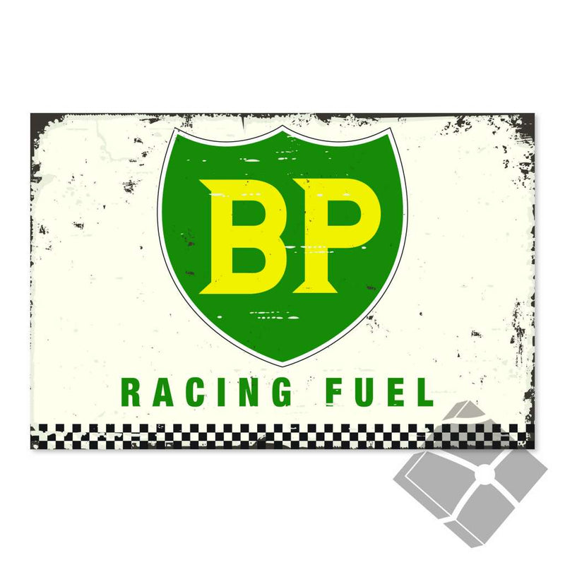 BP racing fuel skilt - retro