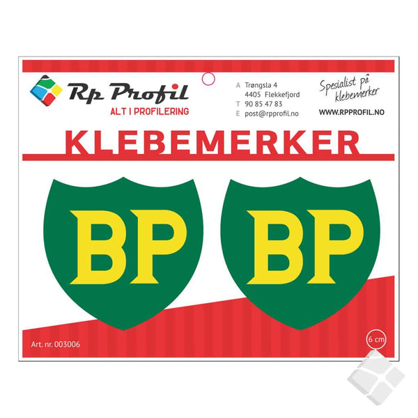 BP klassisk logo - klebemerke