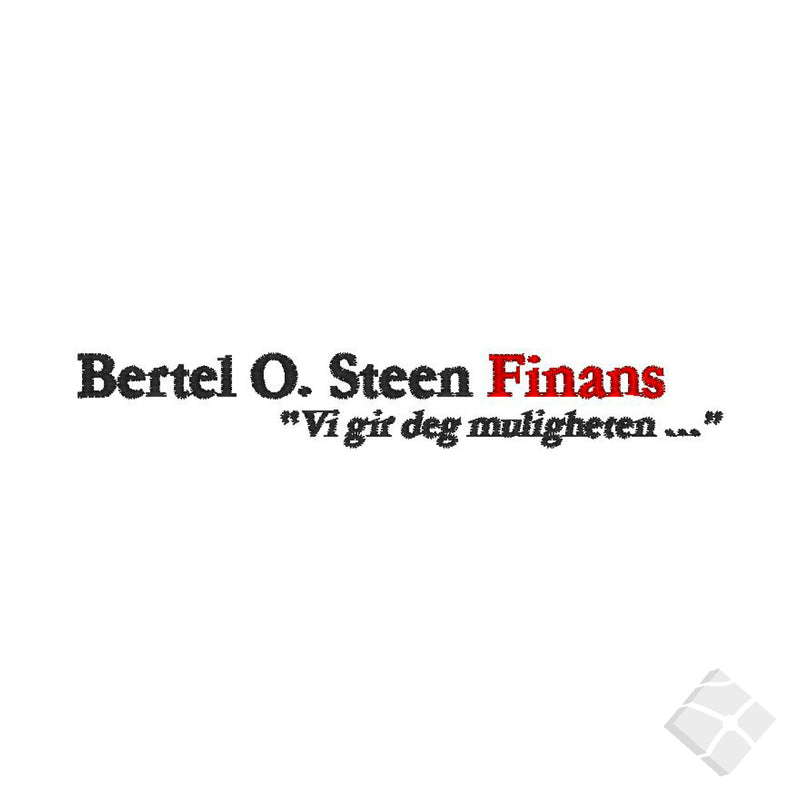 Bertel O. Steen Finans broderingslogo