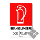 Brannslukkere - Kildesortering skilt for logo