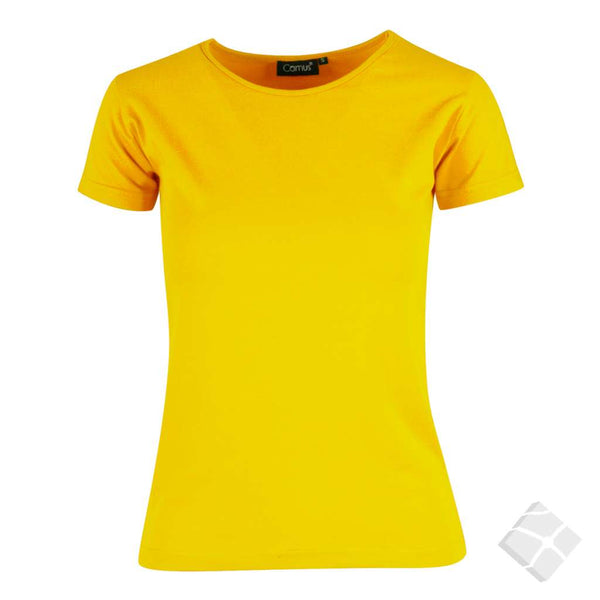T-skjorte i stretch til dame - Charlotte, gul