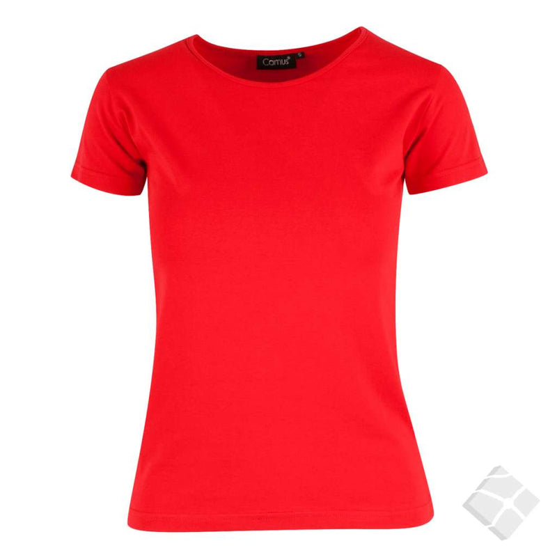 T-skjorte i stretch til dame - Charlotte, rød