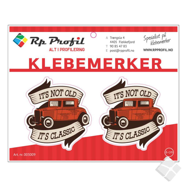 Classic cars - klebemerke