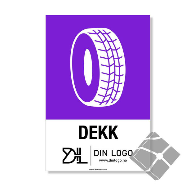 Dekk - Kildesortering skilt for logo