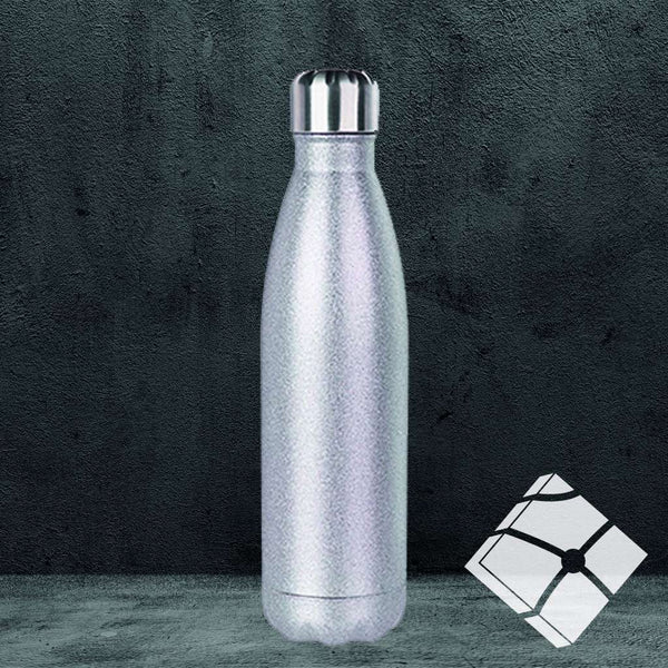 Drikkeflaske  500ml, sølvmetalic