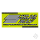 Egeland Gulv rygglogo, silver