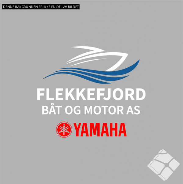 Flekkefjord båt & motor As, bryst logo