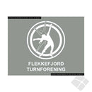 Fl. Fjord Turnforening  STD bryst logo, hvit