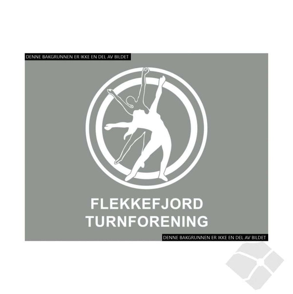 Fl. Fjord Turnforening  STD bryst logo, hvit