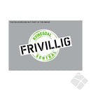 Kvinesdal Frivillig sentral, bryst logo