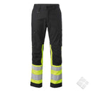 Arbeidsbukse Function Aviator KL1., sort/gul