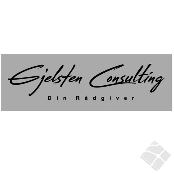 Gjelsten Consulting - rygg, sort