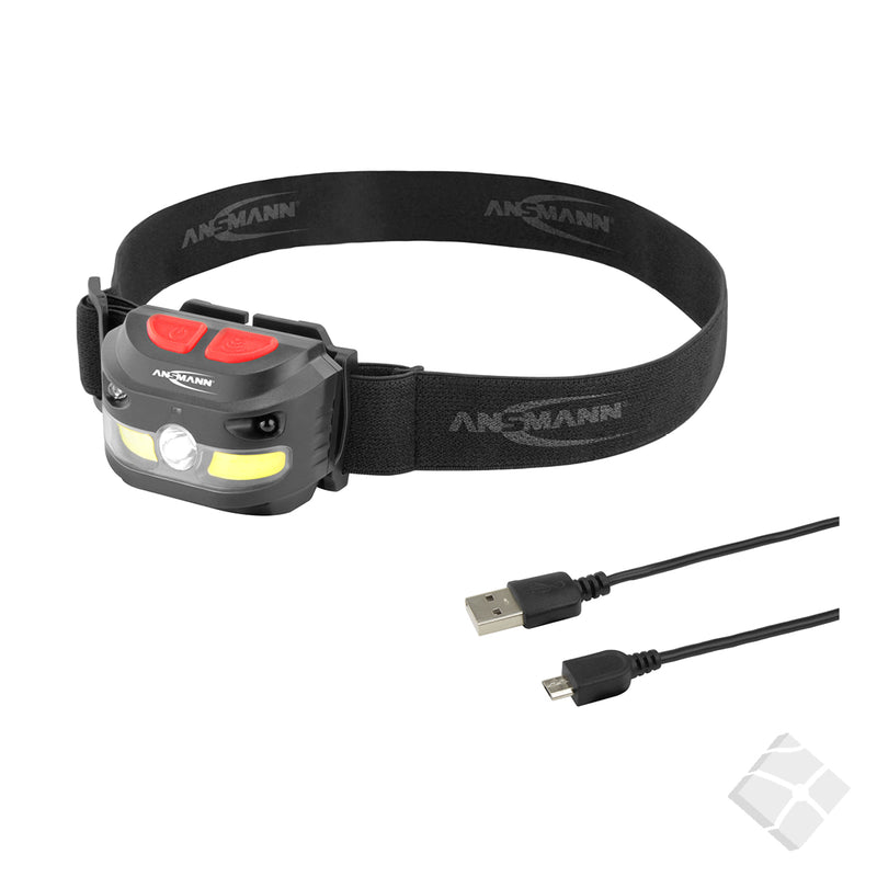 Hodelykt oppladbar HD250RS-5W, sort