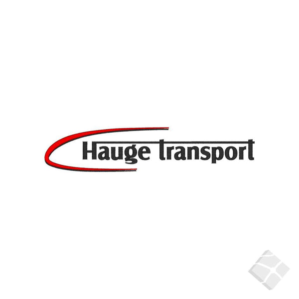 Hauge Transport broderingslogo, stor