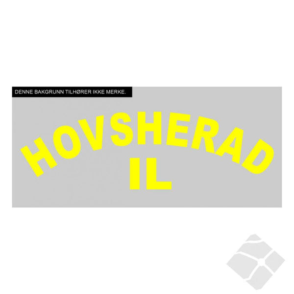 Hovsherad IL rygg logo, gul
