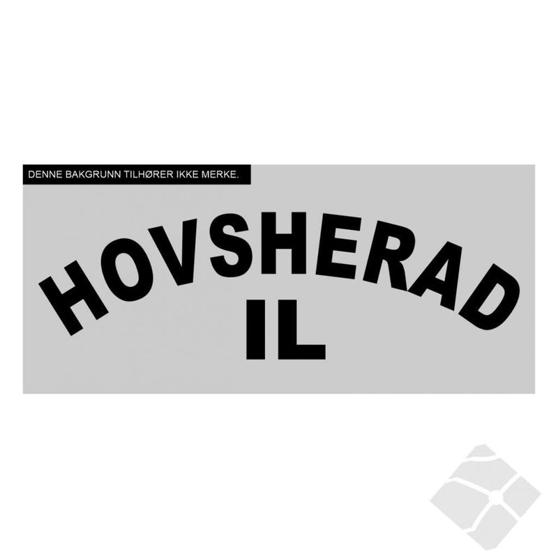Hovsherad rygg logo, sort