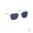 Solbrille America med logo trykk i 1 farge - Pakkepriser, hvit