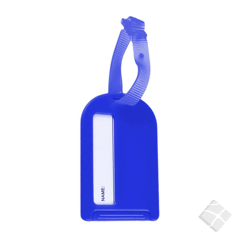 Bagasjetag med logo trykk, blå